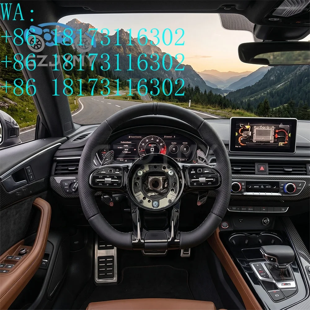 Factory Discounts   Leather Steering Wheel for  W204 W205 W211 W213 C63 E63 S63 G63 G65 GTS GTR LIM Paddle Shifters