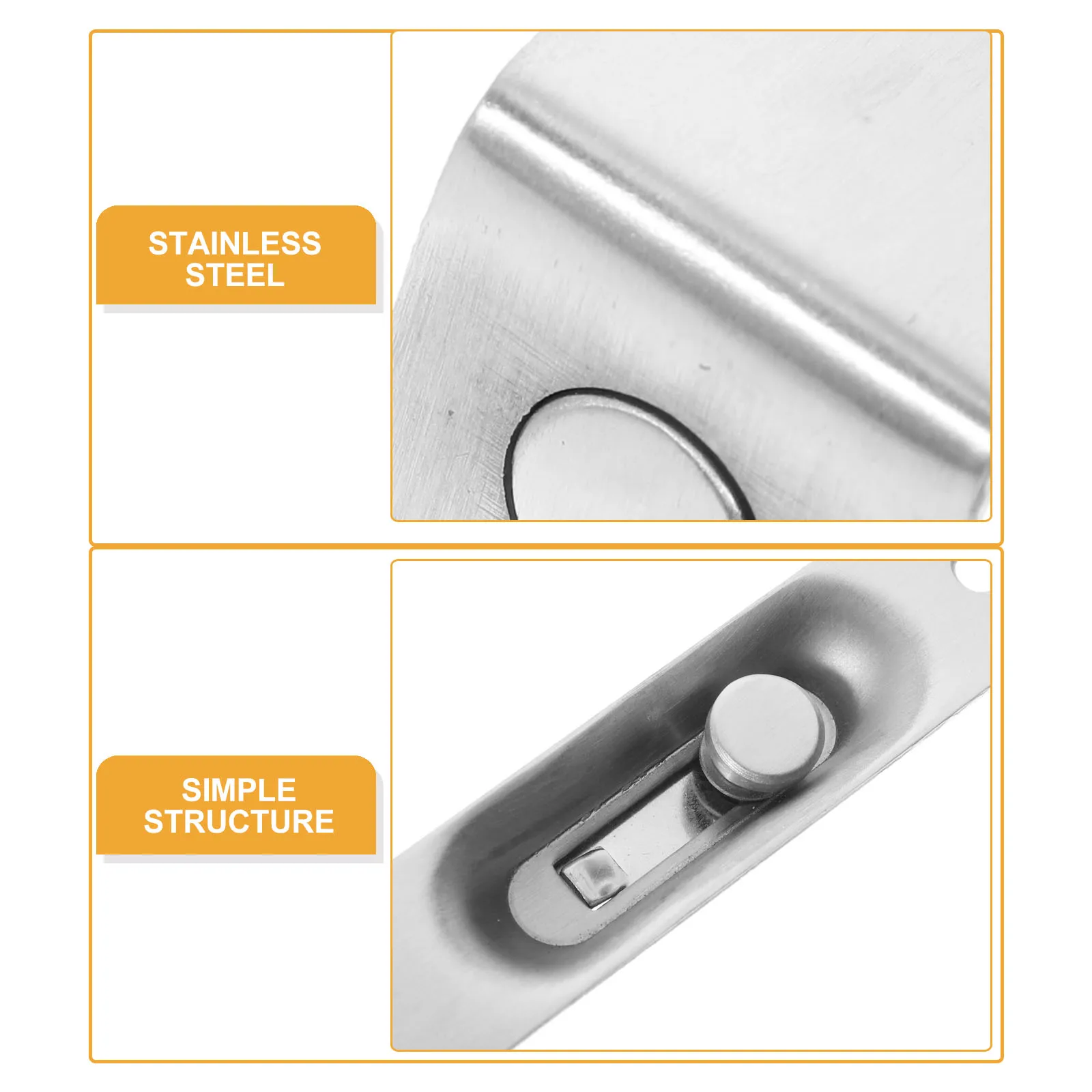 

Fire Door Latch Concealed Bolt Flush Rust Proof Gate Lock Hasp Latches Stainless Steel Firm