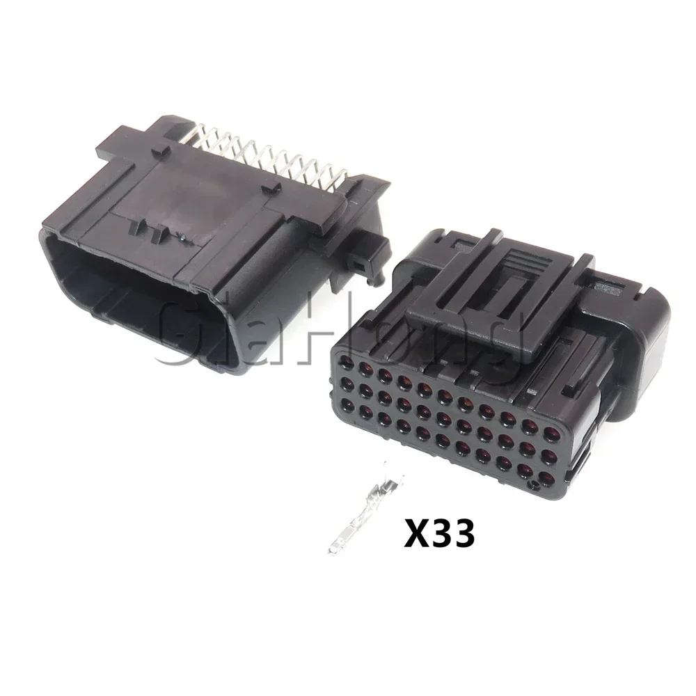 1 Set 33 Ways AC Assembly Low Power Unsealed Socket With Terminal 6188-4871 Car Cable PCB Plug 6189-7106 Auto ECU Connector