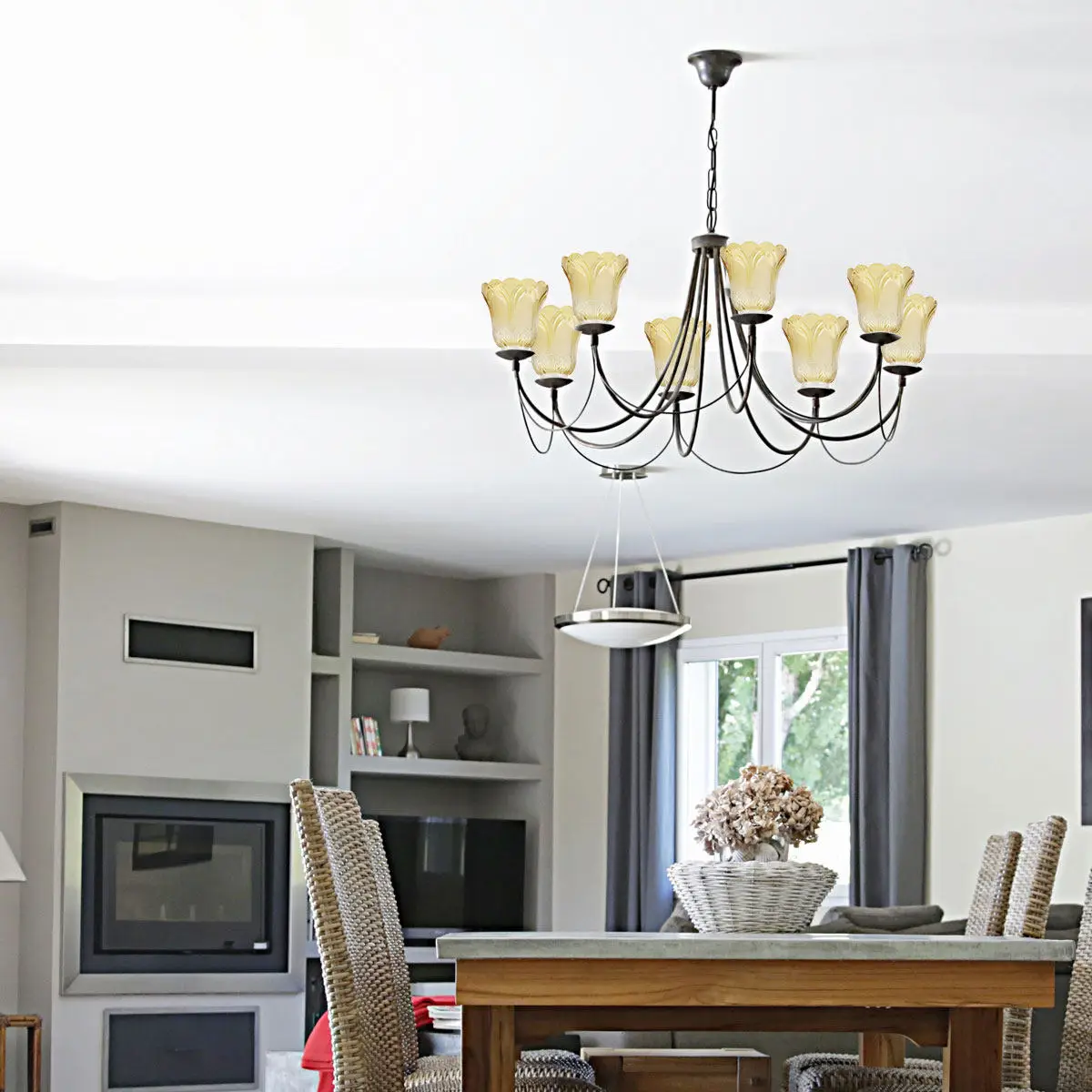 

Transparent Golden Glass Lamp Shade for Indoor Lighting Fixture Suitable Bedroom Living Room Ceiling Table Lamp Warm Ambient