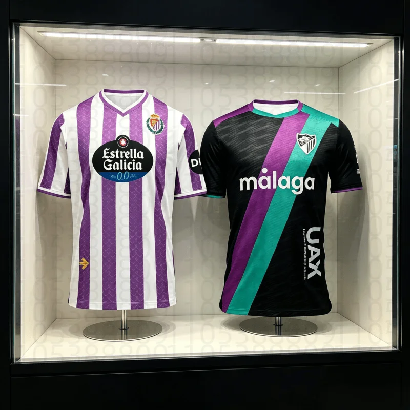 2026 Hot Selling Malaga Football Away Sports Fans Fashionable Outdoor Quick Drying Casual Breathable Soft T-shirt - Parent-child