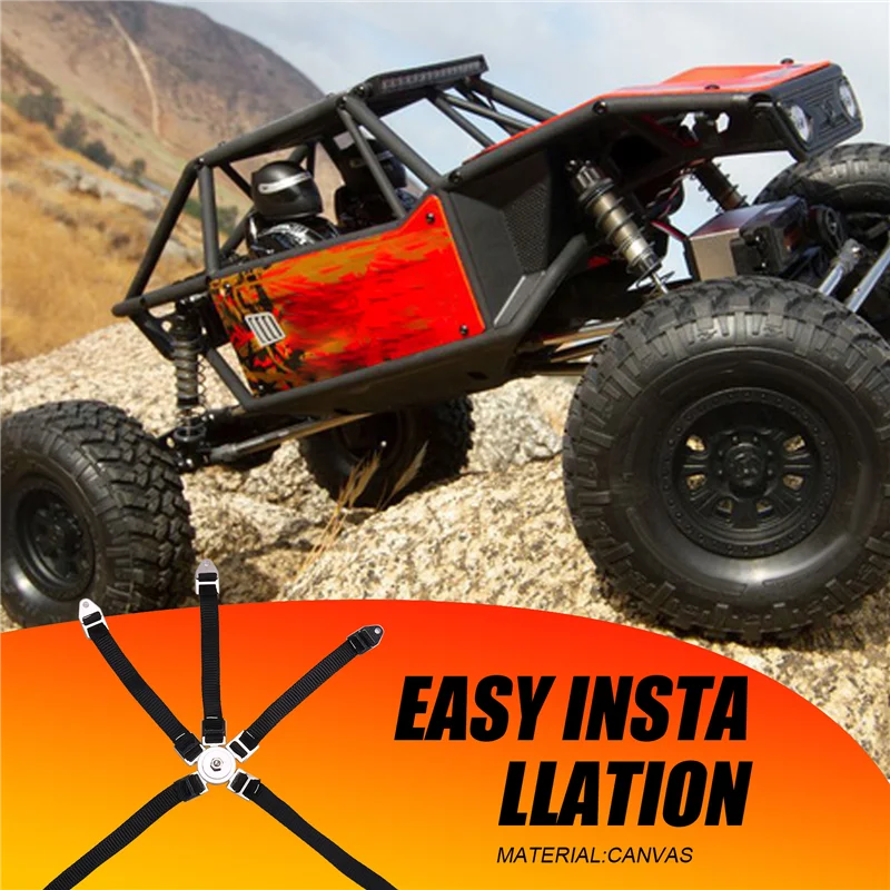 FBIL-RC Simulazione Auto Sedile Cintura di Sicurezza Cintura Per 1/10 Axial SCX10 90046 Wraith 90048 TRX4 D90 D110 Parti di Decorazione