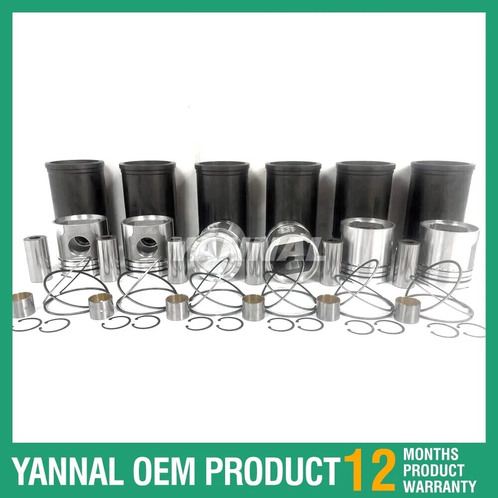 

Brand-New 6D155 Overhaul Rebuild Kit With Cylinder Liner Piston Rings Set For Komatsu