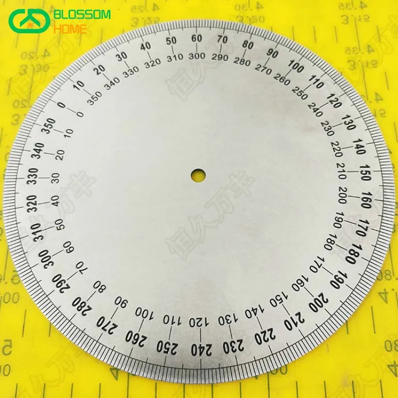 NEW Diameter:160mm Inner D:6mm Thickness:2mm Industrial Measuring Disc Stainless Steel Angle Disc Mechanical Fittings