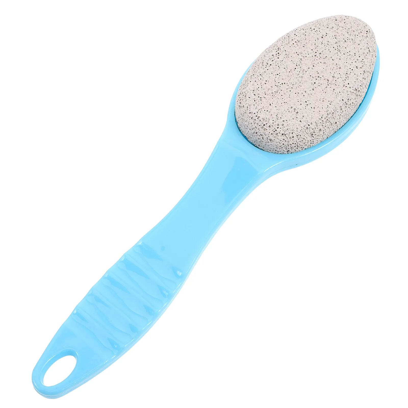 両面フットスクラバー角質除去角質除去ファイル人間工学に基づいたハンドル軽石ブラシペディキュアツール