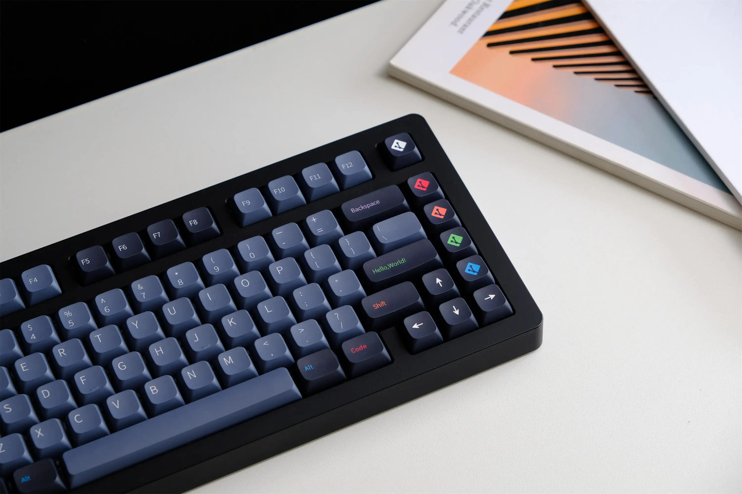 GMK Programmer Keycaps 126 Keys PBT Material XDA Profile For Cherry MX Switch 61/64/68/75/84/87/98/104 Mechanical Keyboard