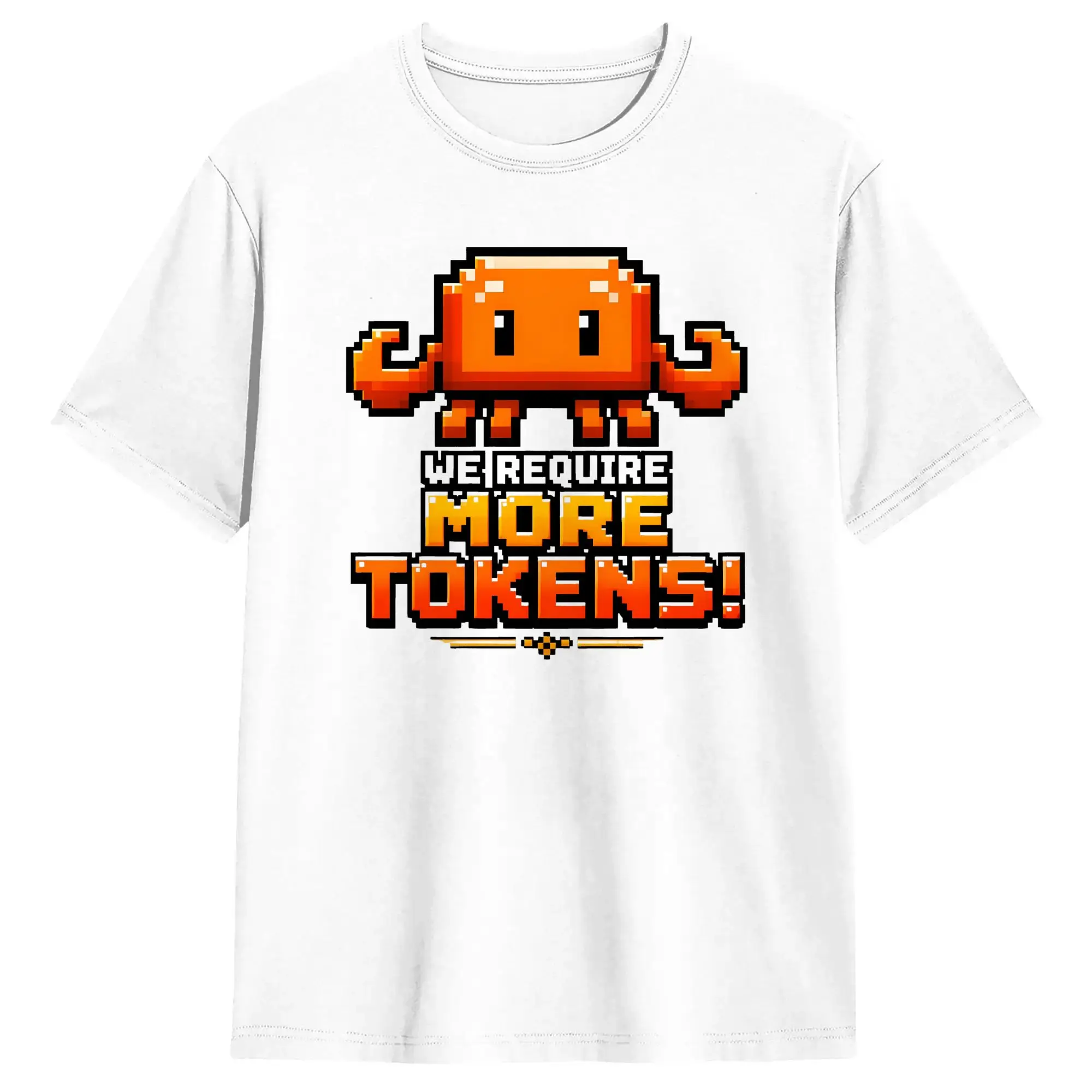 Claude Code More Tokens Ai Coding T-Shirt Summer Cotton T Shirts for Mens Popular Casual Tee Shirt Short Sleeves Aesthetic Tops