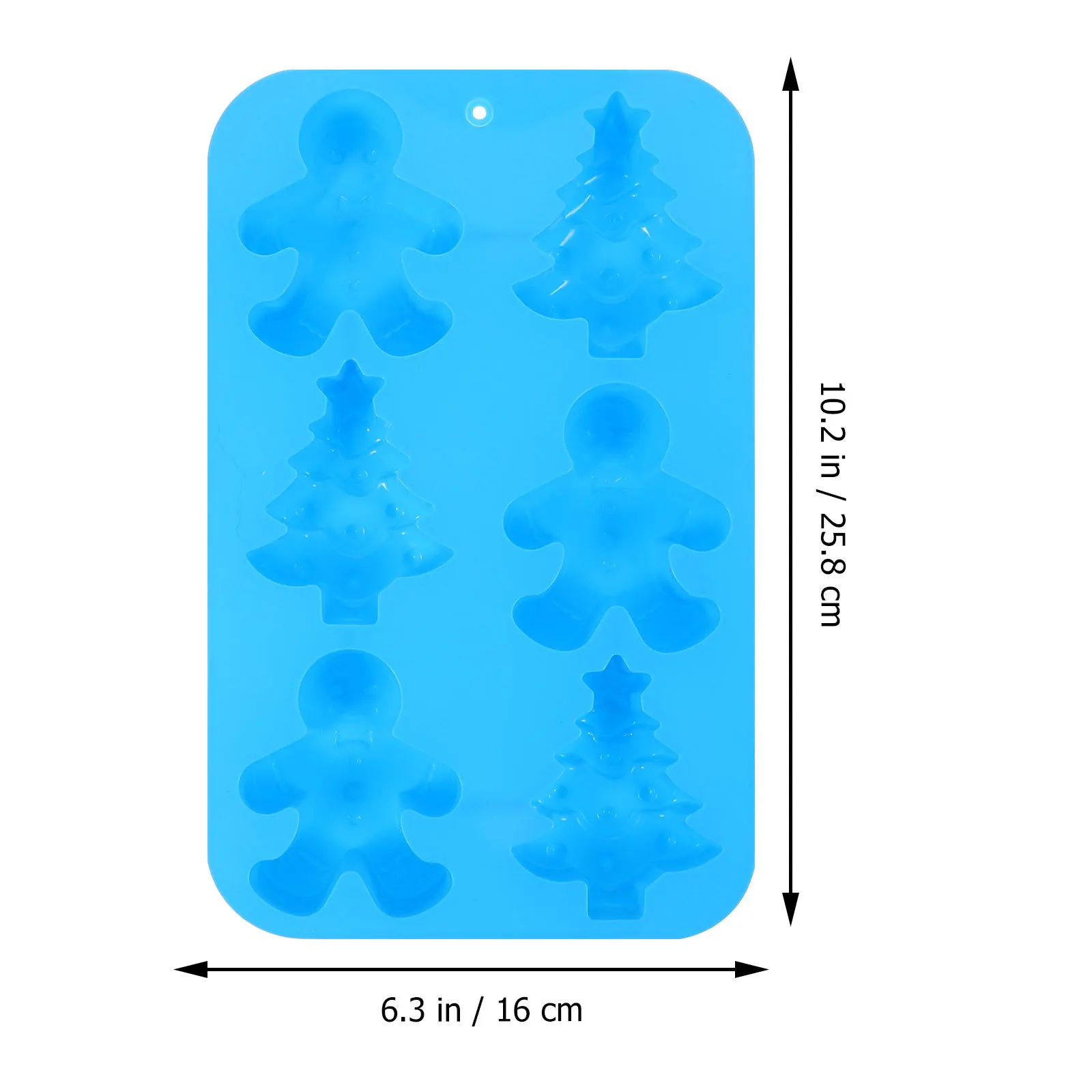1 Buah Cetakan Kue Fondant Silikon Bentuk Pohon Natal Manusia Roti Jahe Alat Memanggang Cetakan Cokelat Diy untuk Kue Kering Kue Dapur