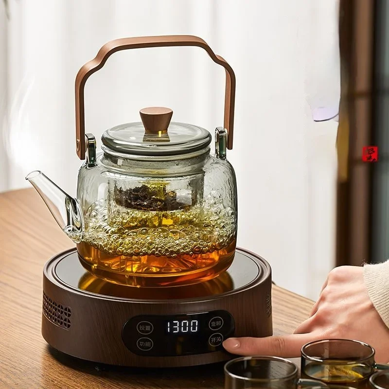 

Chinese Kung Fu Tea Set Glass Boiling Teapot Tea Water Separation High Temperature Tea Special Samovar Teapot Health Pot
