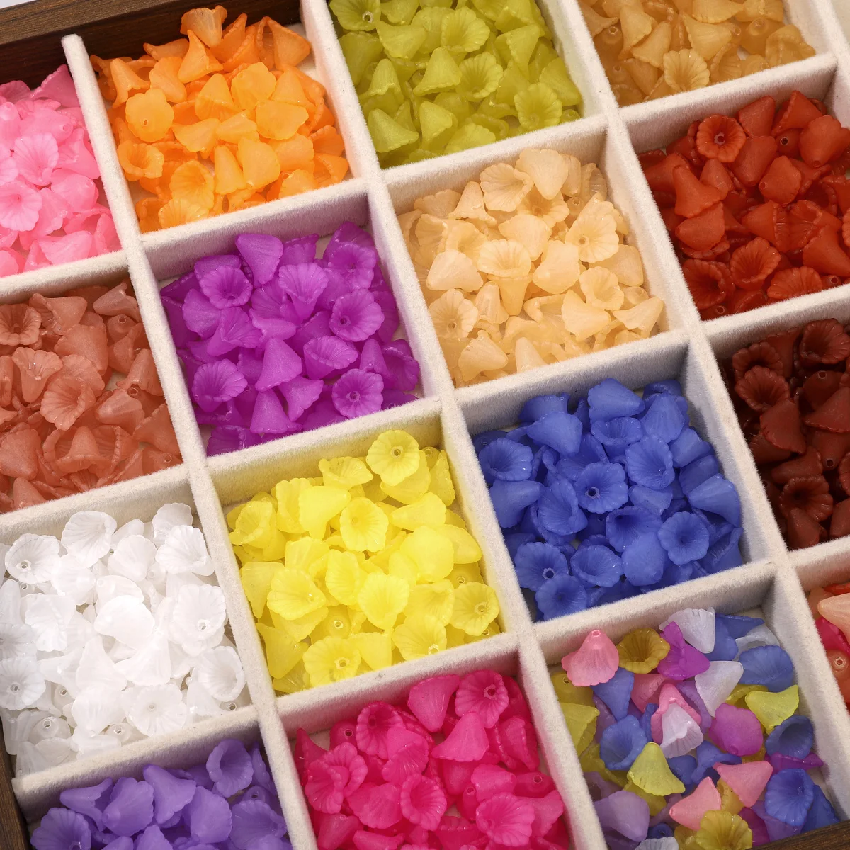 100pcs Calla Lily Acrylic Beads Jewellery Making for Handmade DIY Bracelet Necklace Pendant Accessories Jewelry Materials