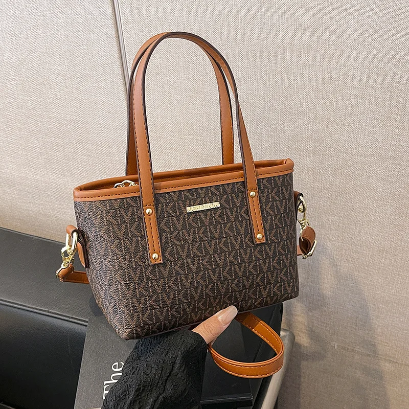 

​2025 MK-Inspired Tote Bucket Bag for Women Spacious Adjustable Crossbody Strap Shoulder Purse with Top Handle Casual Day