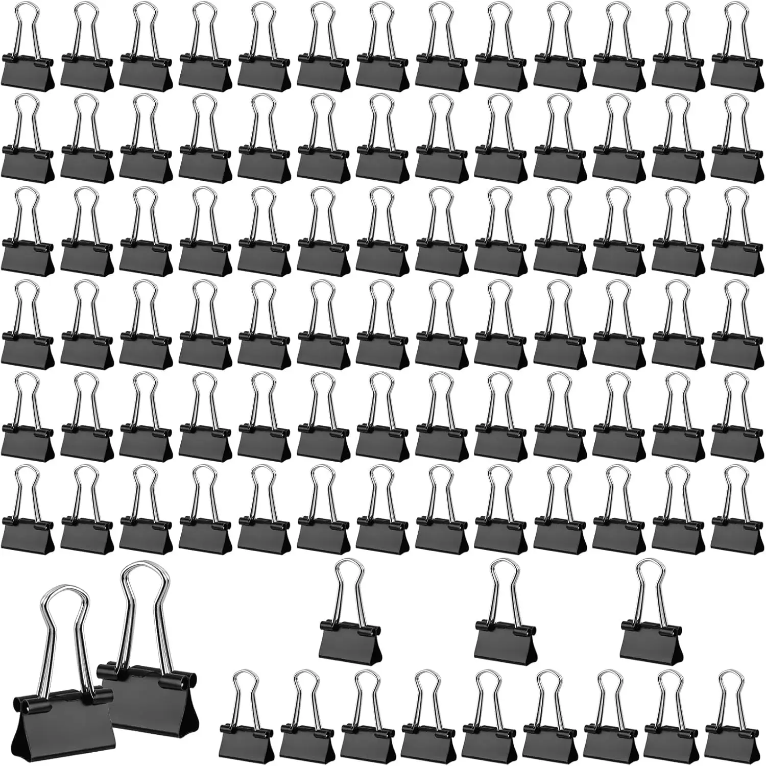 

180Pcs Mini Binder Clips 15mm Paper Clamps for Office School Home Supplies