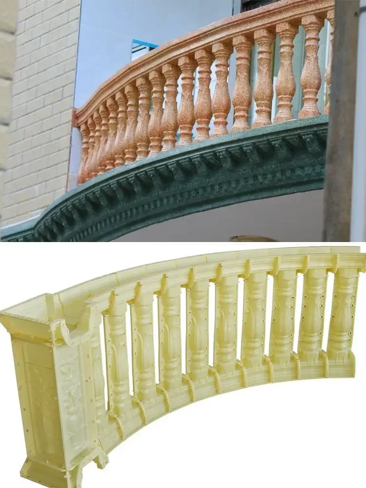 Railing mold balcony roman column guardrail model Daquan vase column villa fence pillar cement cast-in-place full set