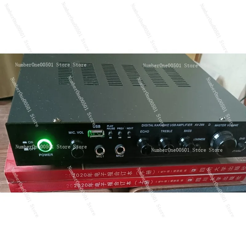 Lossless Bluetooth HiFi High Power Mini Amplifier 299D Home Stereo Desktop Small Karaoke Sound System