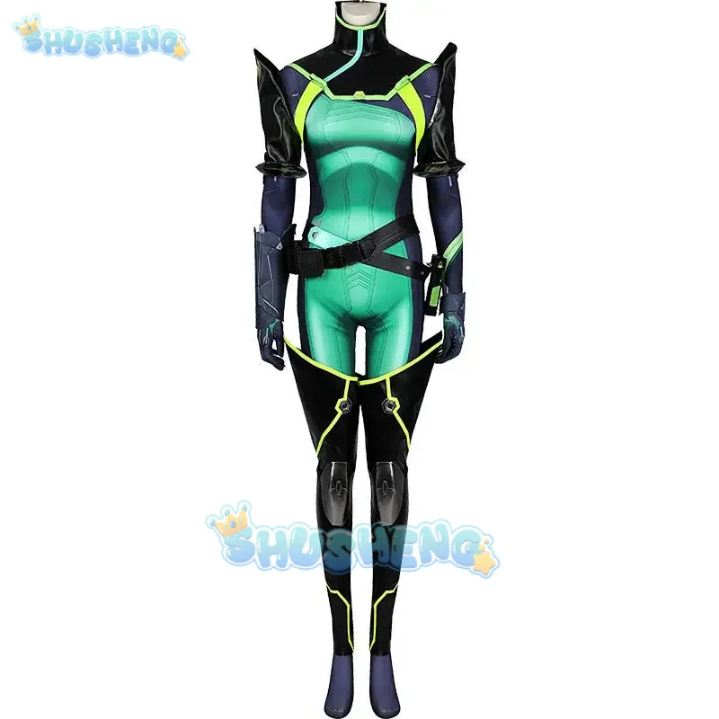 발로란트 바이퍼 코스프레 코스튬 유니폼, 할로윈 카니발 파티, 크리스마스 놀이, 역할 의상, 여성 의류, Shusheng
