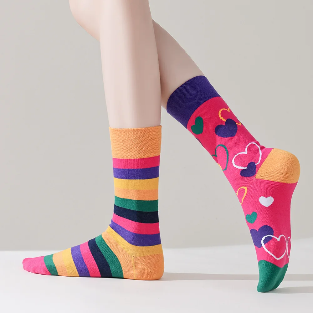 

Happy AB Socks Fashion Brand Women's Mid-tube Socks Pure Cotton Socks For All Seasons