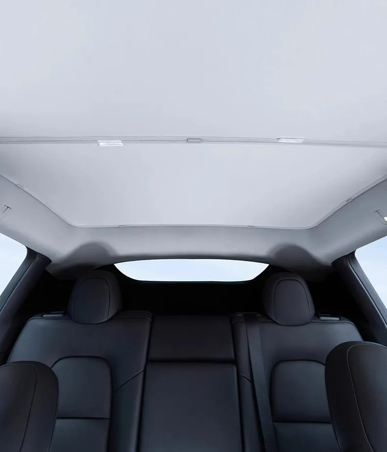 2-piece set of ice crystal nano sunshades suitable for Tesla's updated Model 3 front and rear sunroofs