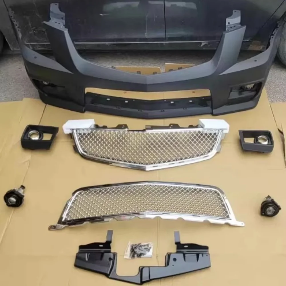 

Передний бампер в сборе для Cadillac CTS-V 2008-2012, модифицированный передний бампер, решетка радиатора, комплект кузова, автомобильные аксессуары