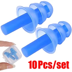 Soft Silicone Earplugs Waterproof Swimming Ear Plugs with Box Reusable Noise Reduction Sleeping Earplugs Hearing Protector