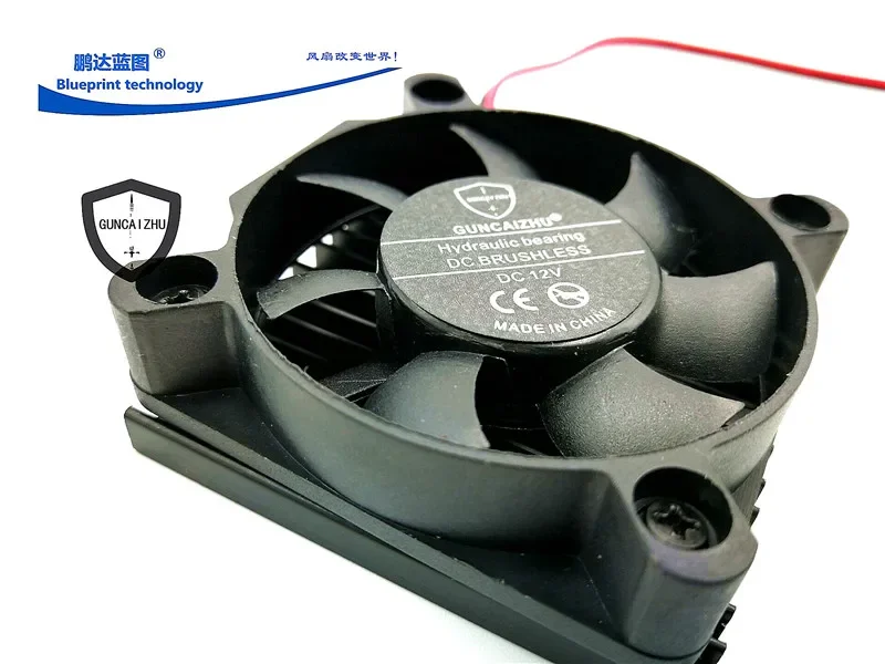 New 5010 with Cooling Fin 50*50 * 17mm Graphics Card 5cm 24v12v5v Ball with Aluminum Sheet Cooling Fan