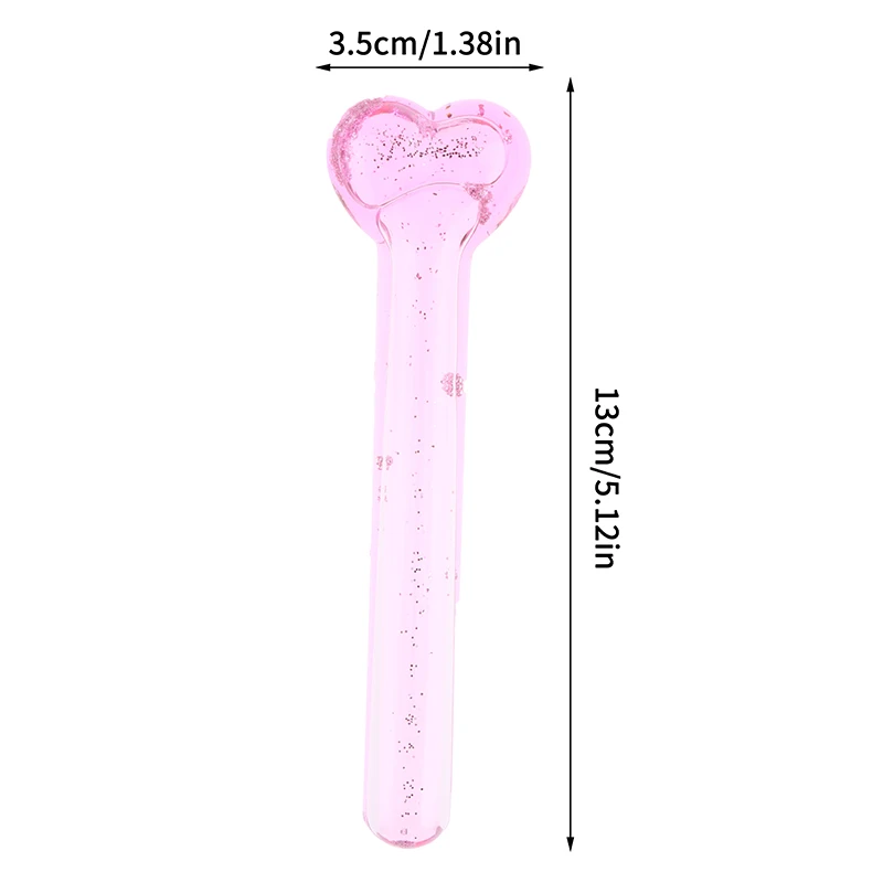 여성용 하트 모양 아이스 글로브 페이셜 쿨링 뷰티 볼 페이스 롤러 압축 아이스 볼 아이 마사지기 냉동 글로브 도구