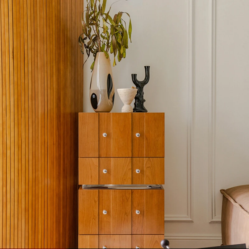 

Cherry wood sideboard chest storage, TV cabinet, antique, modern and simple