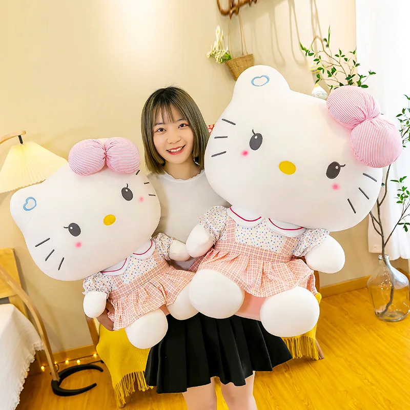 

Sanrio Cartoon plushie Hello Kitty Kuromi Melody Cinnamoroll Animal Stuffed Toys Soft Pillow Plushies Birthday Gifts For Girl