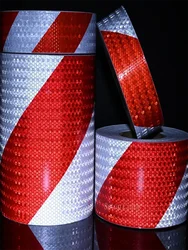 1 Roll Shining Reflective Safety Warning Tape Self Adhesive Twill Printing Reflective Tape for Car
