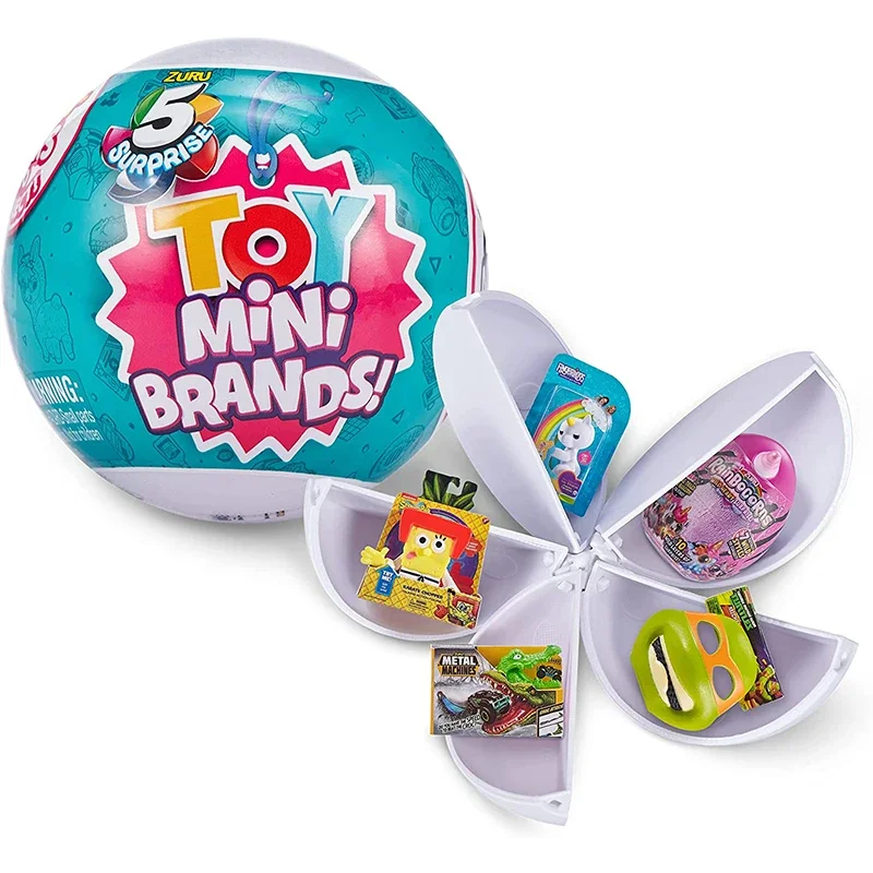 Juguete de cápsula Gashapon en miniatura para niños, compras de supermercado de escena de juguete, Mini bola sorpresa, colección de marcas, regalos