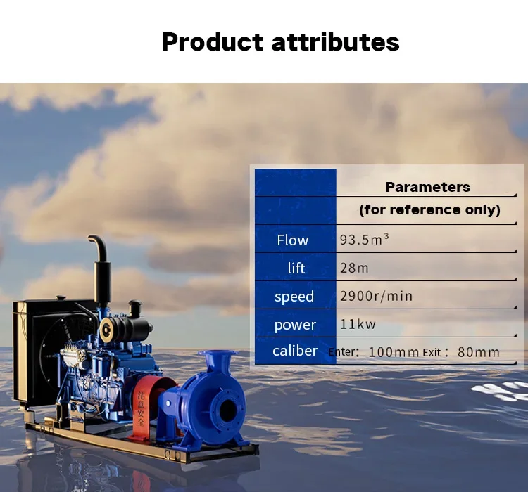 High Capacity Agricultural Irrigation Engine Water Pump Manufactory