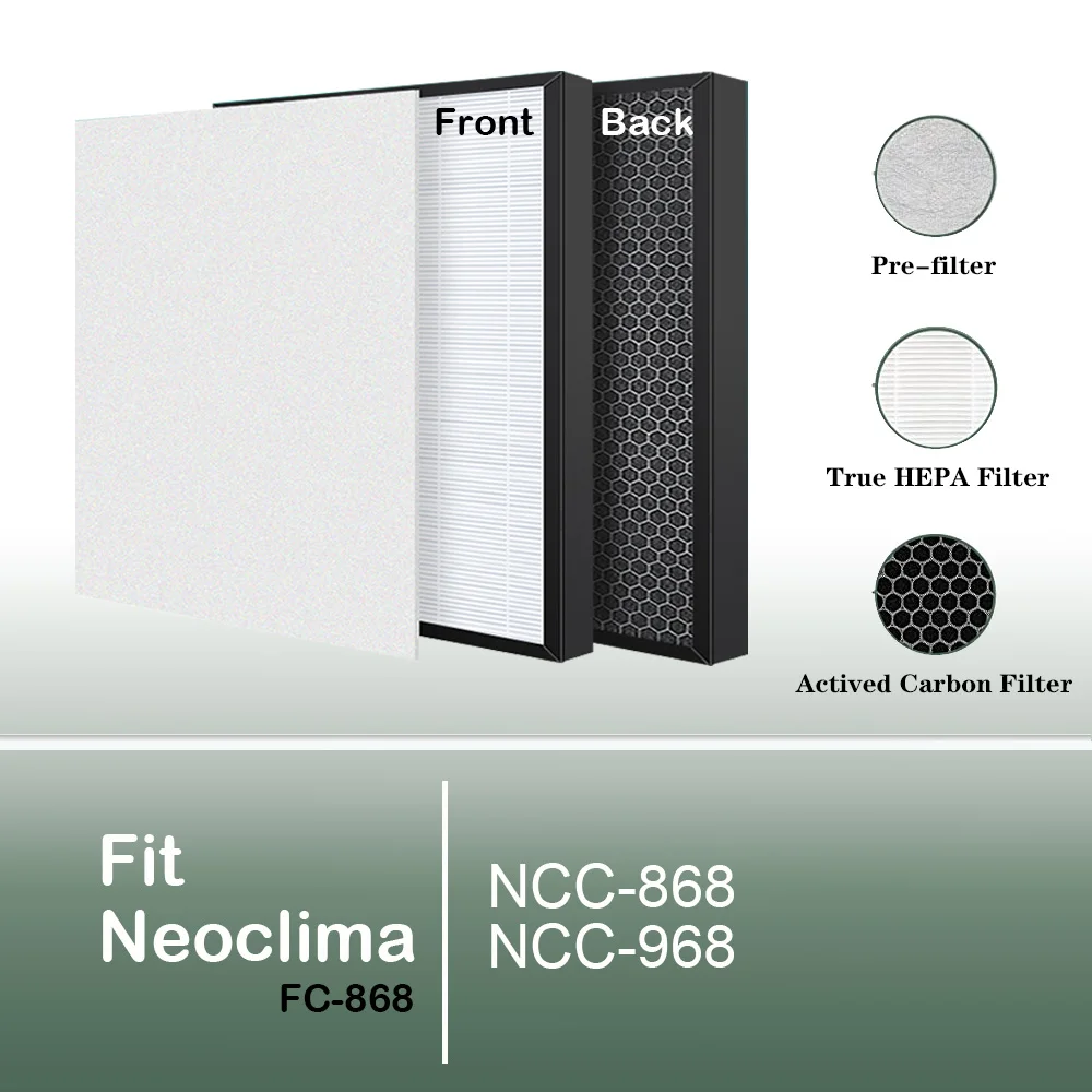 Replacement HEPA filter Carbon filter FC-868 for Neoclima Air purifier NCC-868 NCC-968 Accessory
