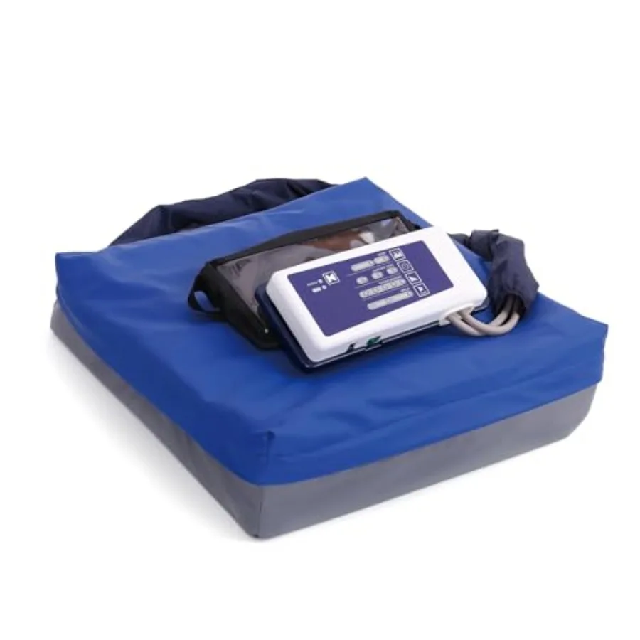 

Alternating Pressure Seat Cushion for Wheelchairs with 24 Hour Air Pump Self Inflating Air Cell Cushion Pad for Pressure Relief