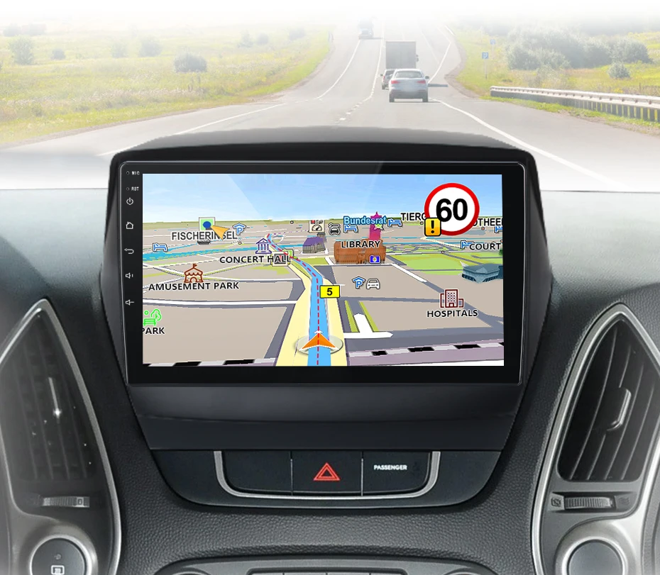 Junsun Kabelloses CarPlay Android Auto Autoradio für Hyundai Tucson 2 ix35 2009 - 2015 2 DIN Multimedia-Stereoanlage mit integriertem Lüfter GPS-Navigation SWC Bluetooth FM RDS DSP IPS-Bildschirm Auto-Intelligentes System 4G WiFi 8-Kern Plug&Play Head Unit – Detail 19