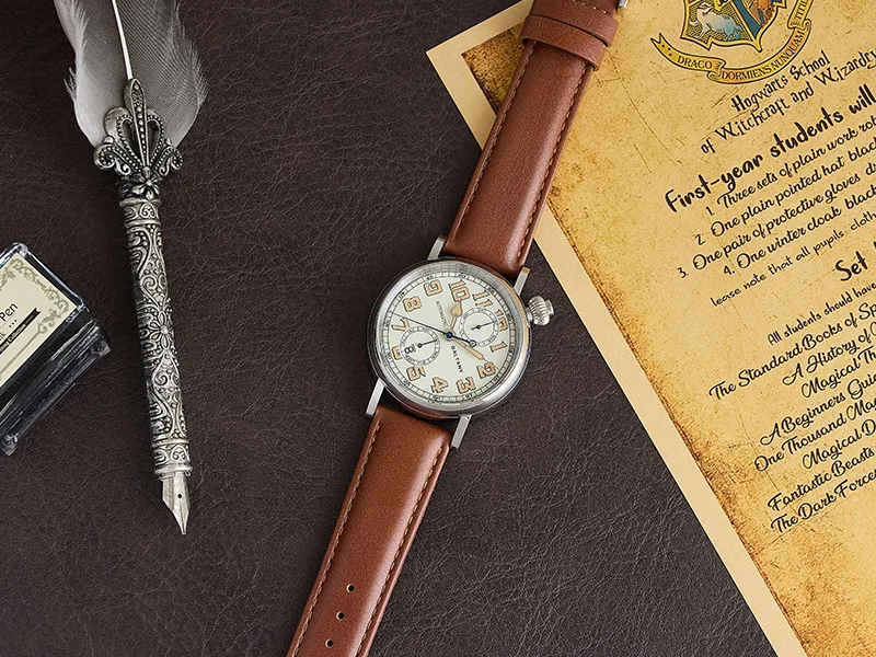 Baltany S6047 Automatikuhr Typ A7 1935 Aviator Hommage Uhr 1930er Vintage Fliegeruhr Mechanische Pilotenuhr Leuchtend Saphirglas Herren – Detail 7