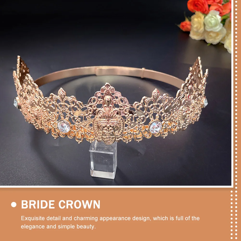 

Universal Crown Headdress For Women Elegant Rhinestone Hair Tiara Decor Delicate Crown Headpiece Wedding Party Dance Charming