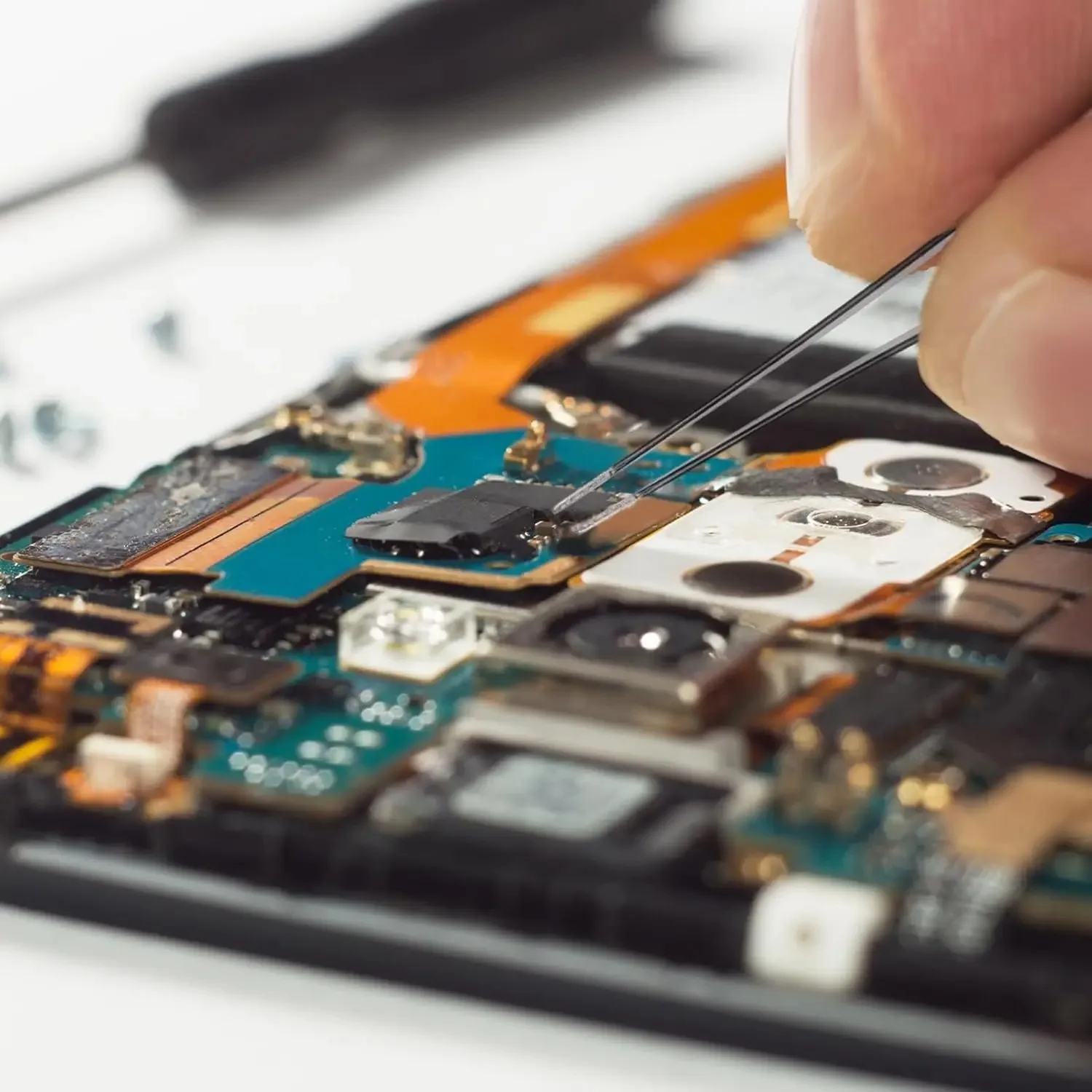 Präzisionspinzetten-Set ESD Antistatische Edelstahl-Pinzetten Reparaturwerkzeuge für Elektronik-Reparatur Lötarbeiten Handwerkzeuge – Detail 6