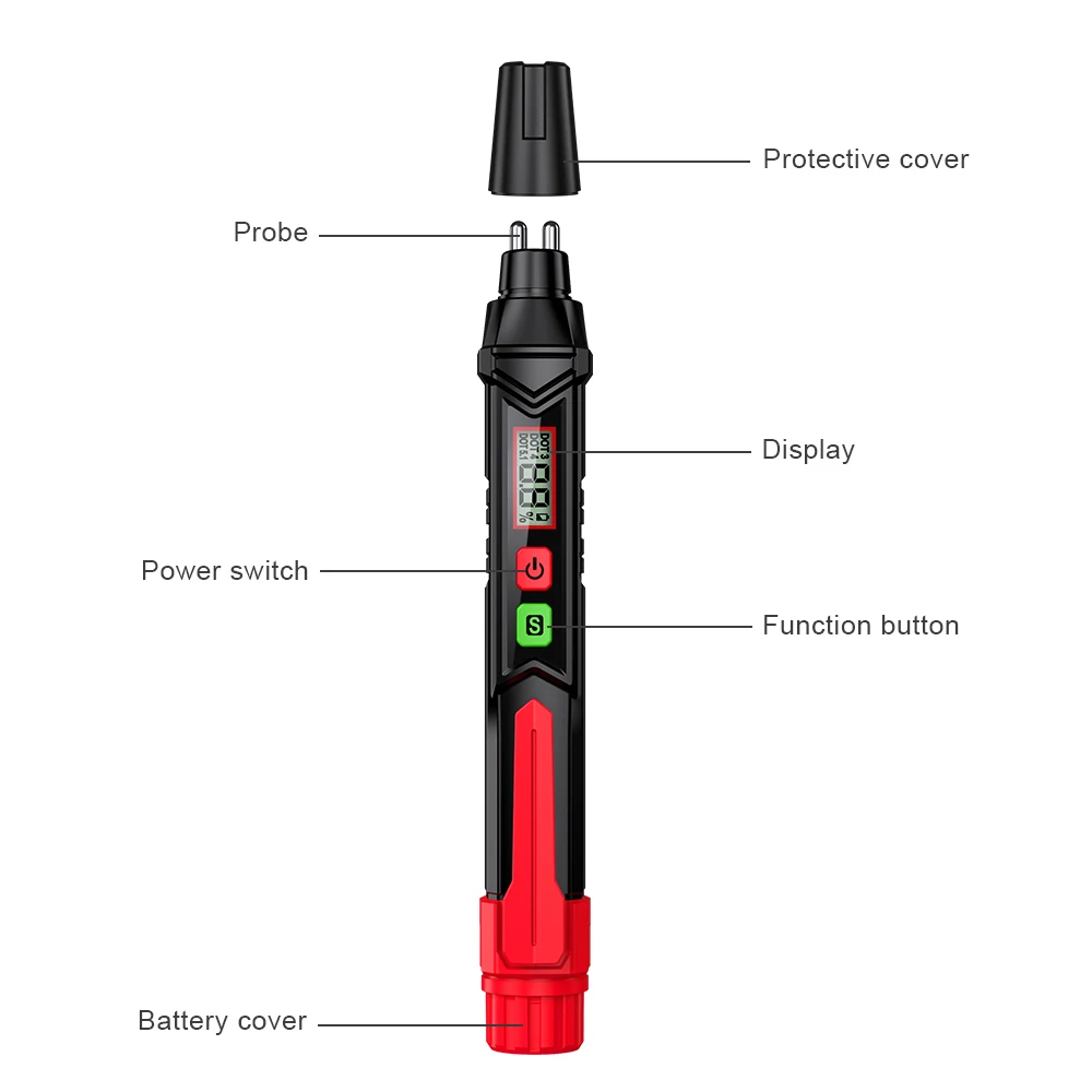 3-Farben-Hintergrundbeleuchtung Tragbarer Digitaler Bremsflüssigkeitstester Präziser Auto-Bremsöltester mit Ton- und Lichtalarm DOT3 DOT4 DOT5.1 – Detail 6