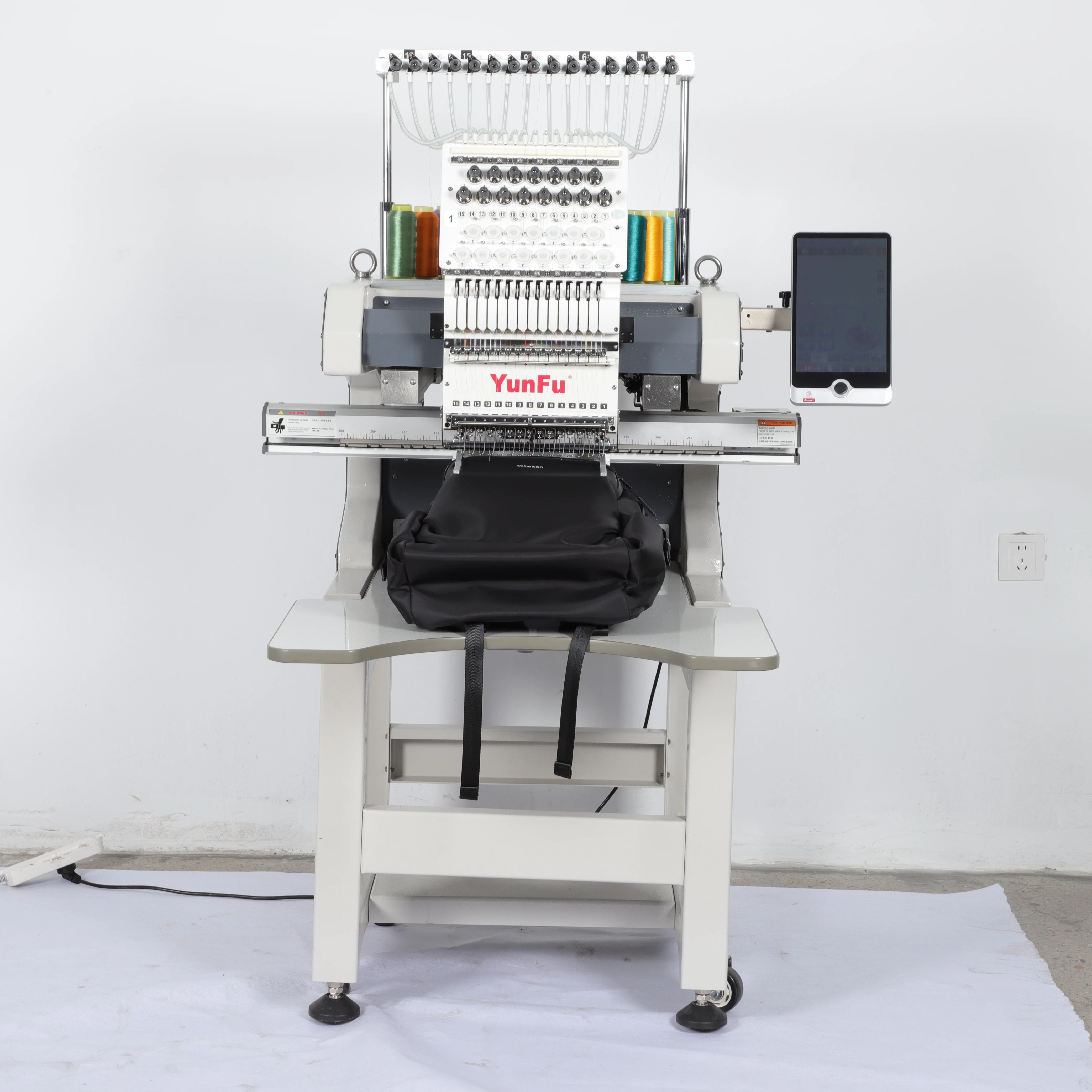 YunFu 2025 ماكينة تطريز الأغطية التجارية الأصلية 12/15 إبرة مع ماكينة تطريز مكونات أساسية أصلية 100% #5
