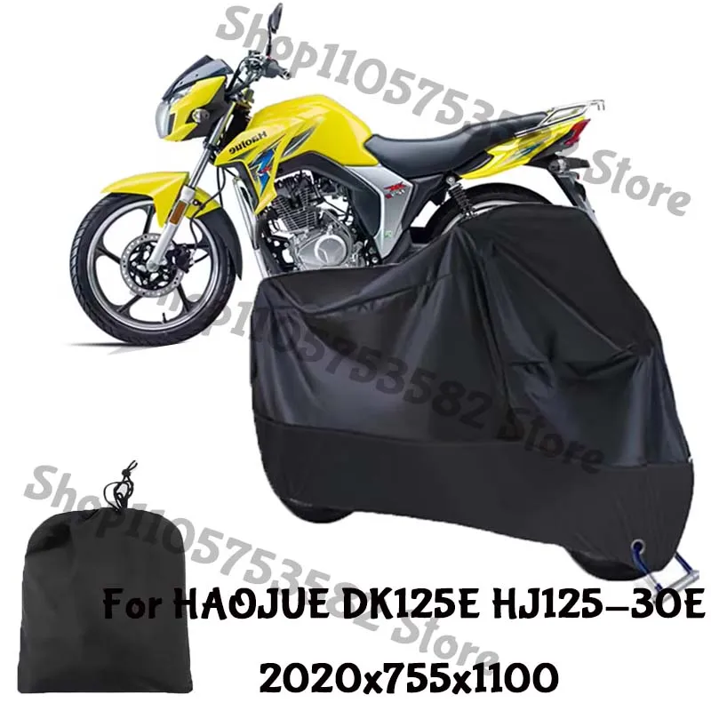 Motorcycle Full Covers For HAOJUE DK125E HJ125-30E Outdoors Sun Protection Dust No Ear Thickened Oxford Clothcover Accessories