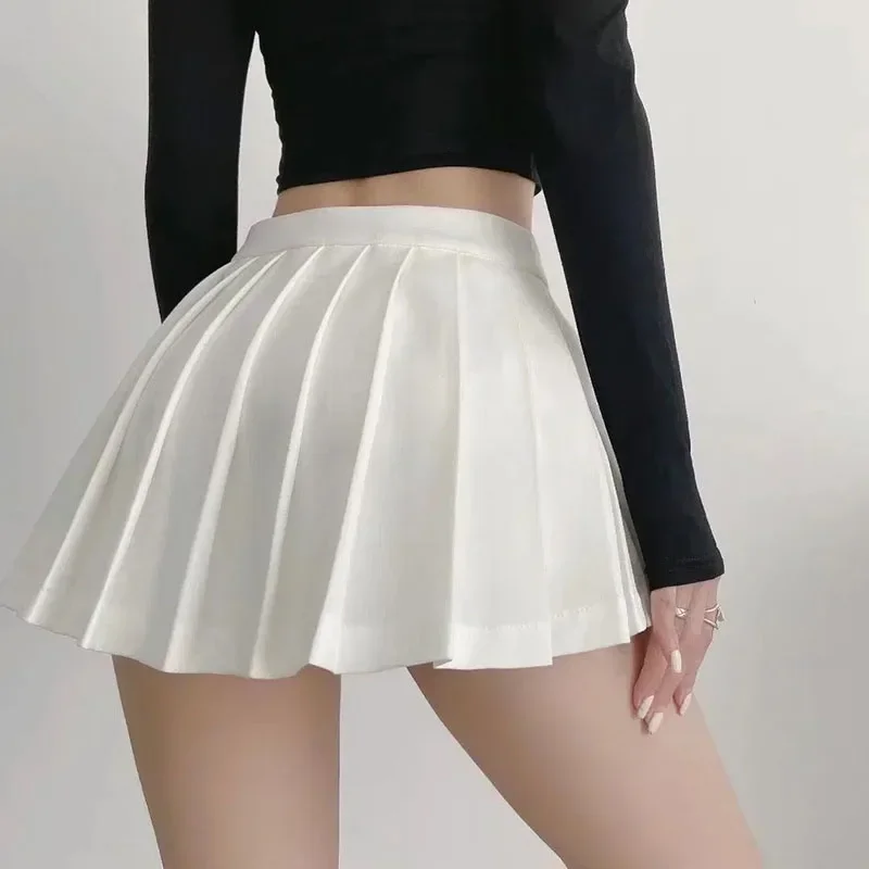 

Summer High Waist Women Pleated Mini Skirts 2024 Korean Sexy Fashion Preppy Dancing Skirts Vintage All Match A Line Skirts Y2K