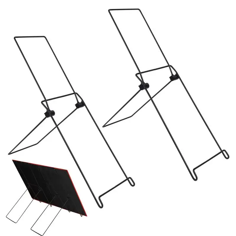 Garden Solar Panel Stand 2 Pack Solar Panel Holder Steel Panel Mobile Rack Foldable Solar Panel Support Lightweight For Outdoor