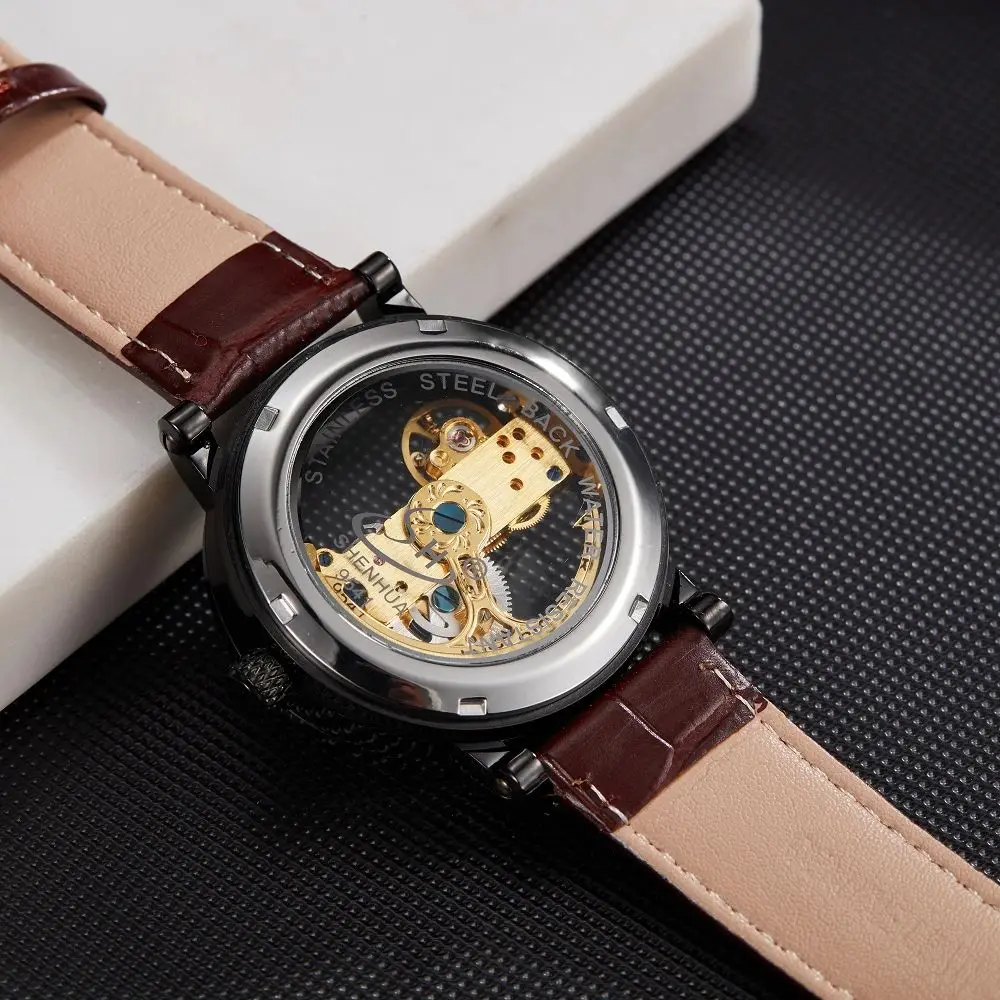 Hollow Male Watch Sport Men Automatic Mechanical Waterproof Relogio Masculino Steel Luxury Top Brand Luxury Man Clock