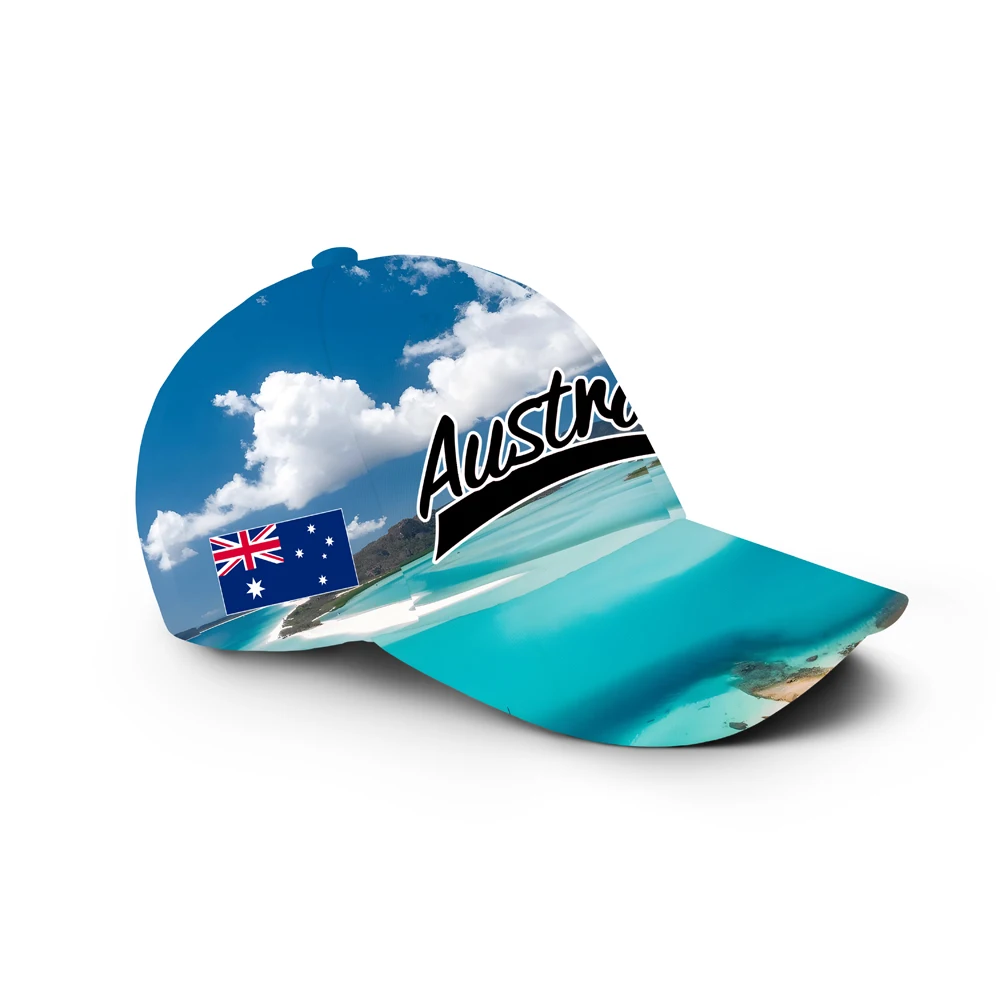 Australia Baseball Caps Free Custom Made Name Number Team Logo Australian Hats Aus Travel Au Nation Flags Cap Navy Blue Headgear