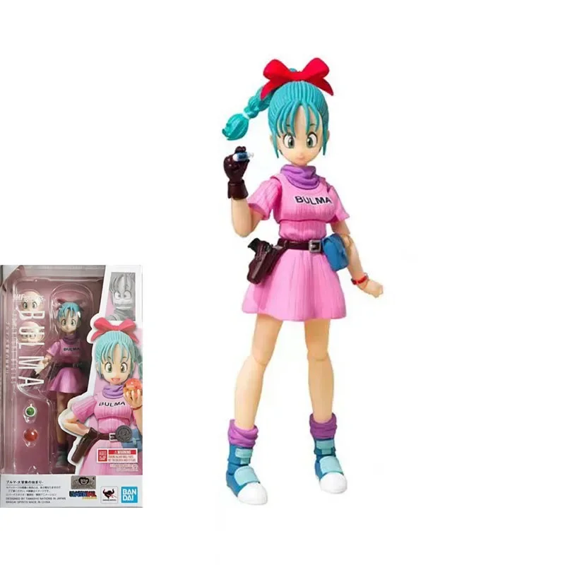 [In Stock] Genuine BANDAI S.H.Figuarts Dragon Ball Bulma Bulma's Motorcycle NO.9 Anime Action Figures Model Toy Collection Gifts