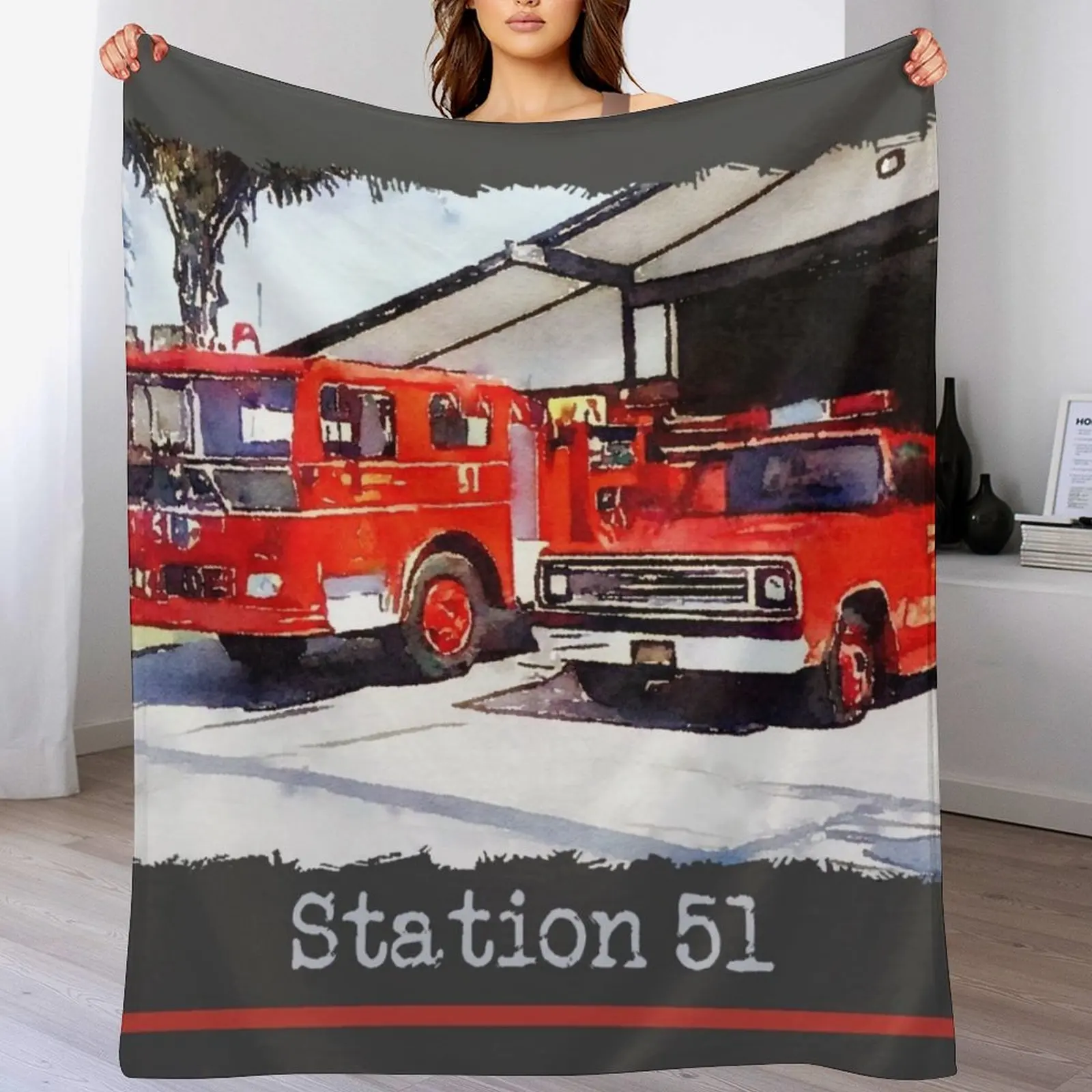 Station 51, Emergency TV Show Throw Blanket Sofa Quilt Summer Beddings Quilt Picnic Blankets