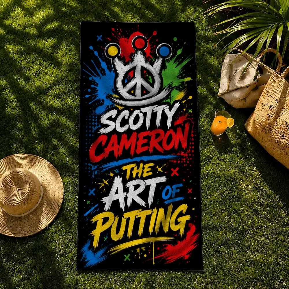 Marke Scotty Cameron Towel Handtuch, Strandtuch, schnell trocknendes, saugfähiges Badetuch zum Schwimmen, für Fitness, Camping, Outdoor-Aktivitäten – Detail 13