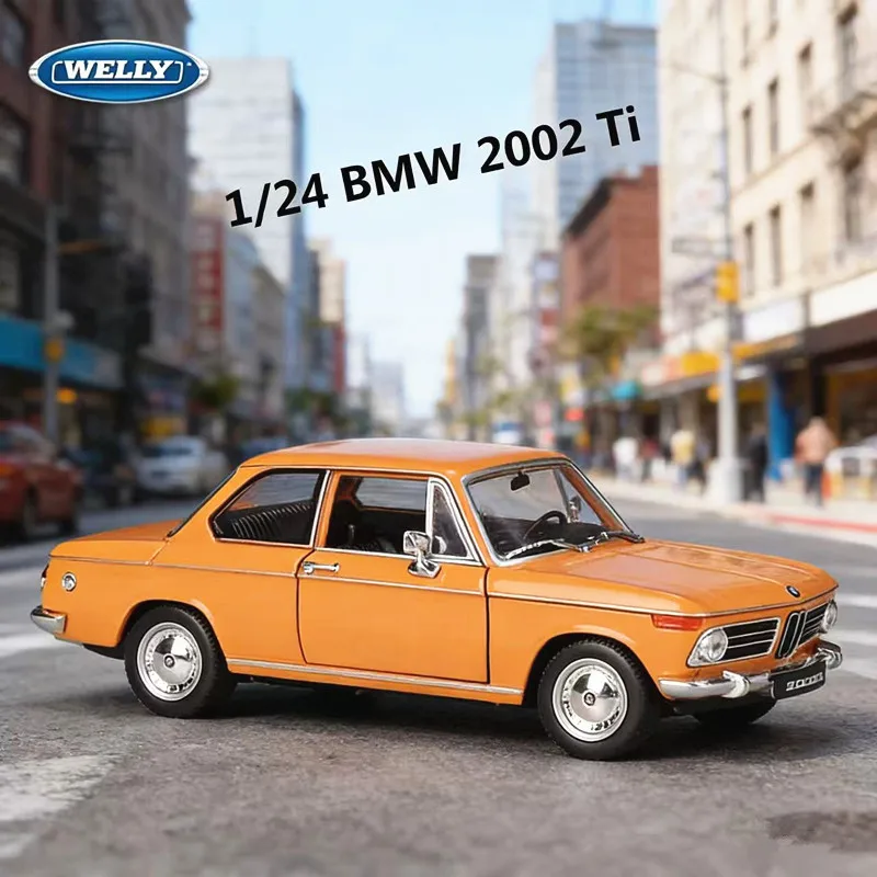 

Новая модель WELLY 1:24 BMW 2002Ti, спортивный автомобиль из сплава, литая металлическая классическая ретро-модель, коллекционная имитационная модель автомобиля, игрушка для детей, подарок