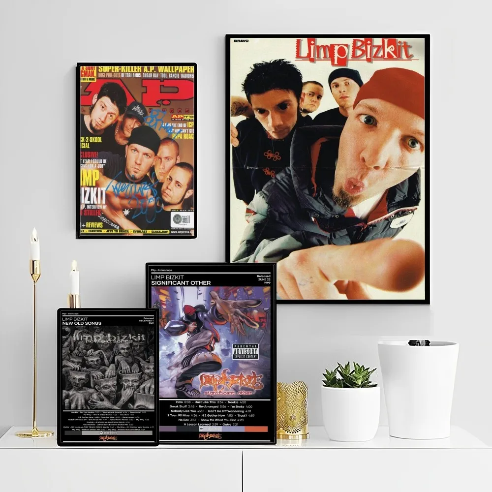 Limp Bizkit Classic Vintage Posters Waterproof Paper Sticker Coffee House Bar Home Decor