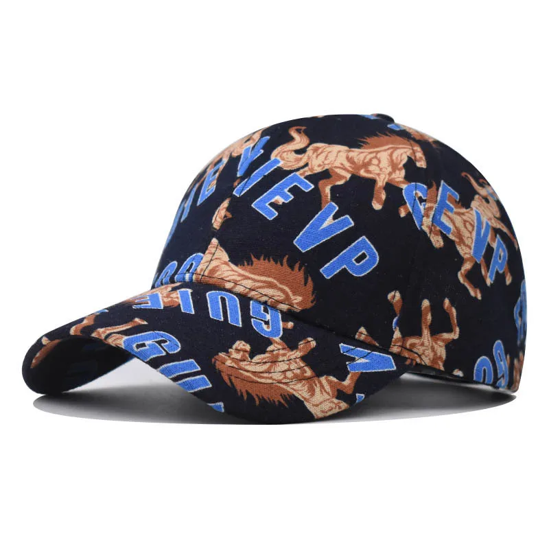 

New Cotton Colorful Chinese Style Baseball Cap Letter Print Trucker Cap Unisex Outdoor Sun Hat