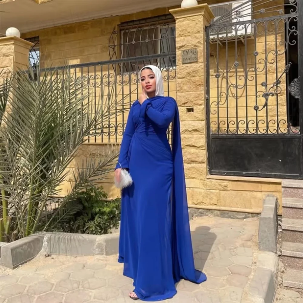 

Customized Exquisite Sleeveless Mermaid Evening Dress Charming Sexy High-neck Prom Dress Chiffon Party Gown вечернее платье